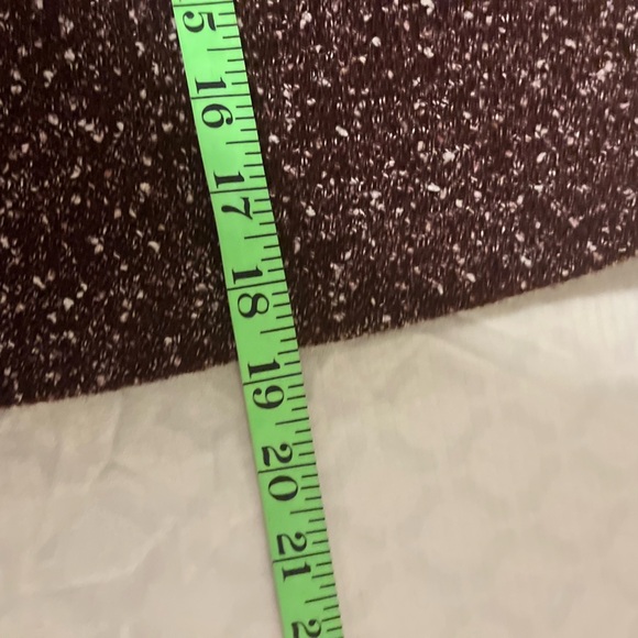 Ann Taylor LOFT Wine Tweed Boucle Pocket Jogger Drawstring Mini Skirt - SMALL - Picture 8 of 8